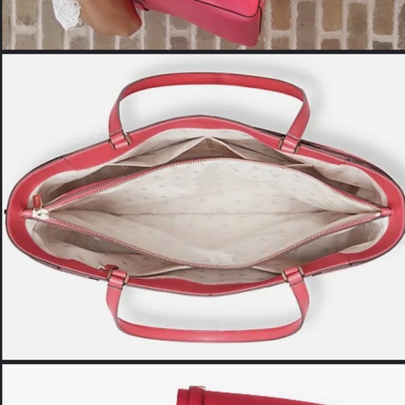 Kate spade staci laptop tote in watermelon - Picture 2 of 3